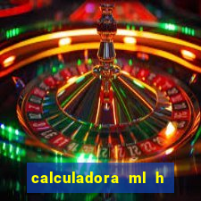 calculadora ml h para mcg kg min